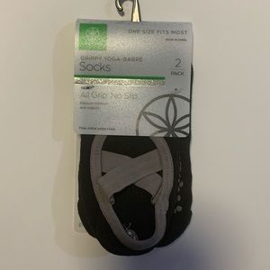 GAIM Grippy Yoga-Barre Socks, 2Pack
